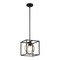 Designers Fountain Kew Gardens 60 Watt 1 Light Matte Black And Old Satin Brass Convertible Pendant D276M-8P-MB - alternate 1